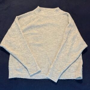 Gap grey mockneck sweater